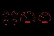 Dakota Digital 1987-1991 Ford Pickup/Bronco VHX Black Red Display Gauge Kit VHX-87F-PU-K-R