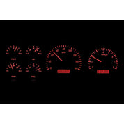 Dakota Digital 1987-1991 Ford Pickup/Bronco VHX Black Red Display Gauge Kit VHX-87F-PU-K-R