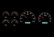 Dakota Digital 1987-1991 Ford Pickup/Bronco VHX Black White Display Gauge Kit VHX-87F-PU-K-W