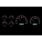 Dakota Digital 1987-1991 Ford Pickup/Bronco VHX Black White Display Gauge Kit VHX-87F-PU-K-W