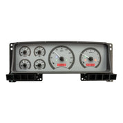 Dakota Digital 1987-1991 Ford Pickup/Bronco VHX Silver Red Display Gauge Kit VHX-87F-PU-S-R