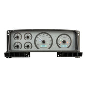 Dakota Digital 1987-1991 Ford Pickup/Bronco VHX Silver White Display Gauge Kit VHX-87F-PU-S-W