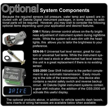 Dakota Digital 1970-1981 Chevrolet Camaro VHX Gauge Kit VHX-70C