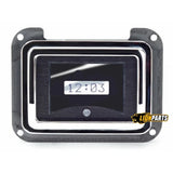 Reloj digital Ford de 1940, esfera de aleación negra y pantalla blanca.