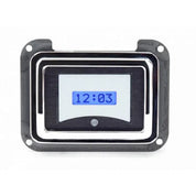 1940 Ford Car Digital Clock, Silver Alloy Style Face, Blue Display