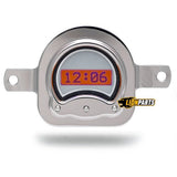 Reloj digital para coche Ford de 1951, esfera de aleación plateada, pantalla roja
