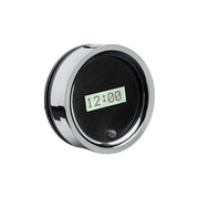 1955-56 Chevy Car Digital Clock, Black Alloy Style Face, Red Display