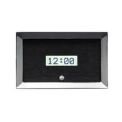 1957 Chevy Car Digital Clock, Black Alloy Style Face, White Display