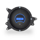 Reloj digital Ford Mustang 1969-70, esfera estilo fibra de carbono, pantalla azul