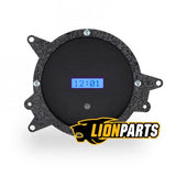 Reloj digital Ford Mustang 1969-70, esfera de aleación negra, pantalla azul