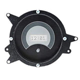 Reloj digital Ford Mustang 1969-70, esfera de aleación plateada, pantalla blanca