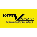 Voss Signs 478 CLA YR Yellow Plastic Reflective Sign12" - Caution Logging