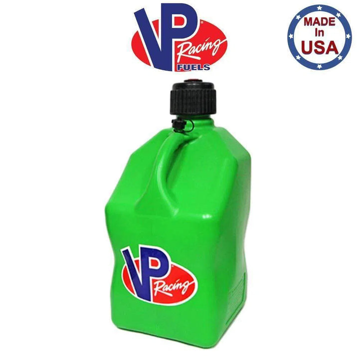 VP Racing Shop, Tools & Trailers Green / 1 / 0 VP Racing Fuel Jugs Square 5 Gallon (Specify #, Color & Hose) Gas Can