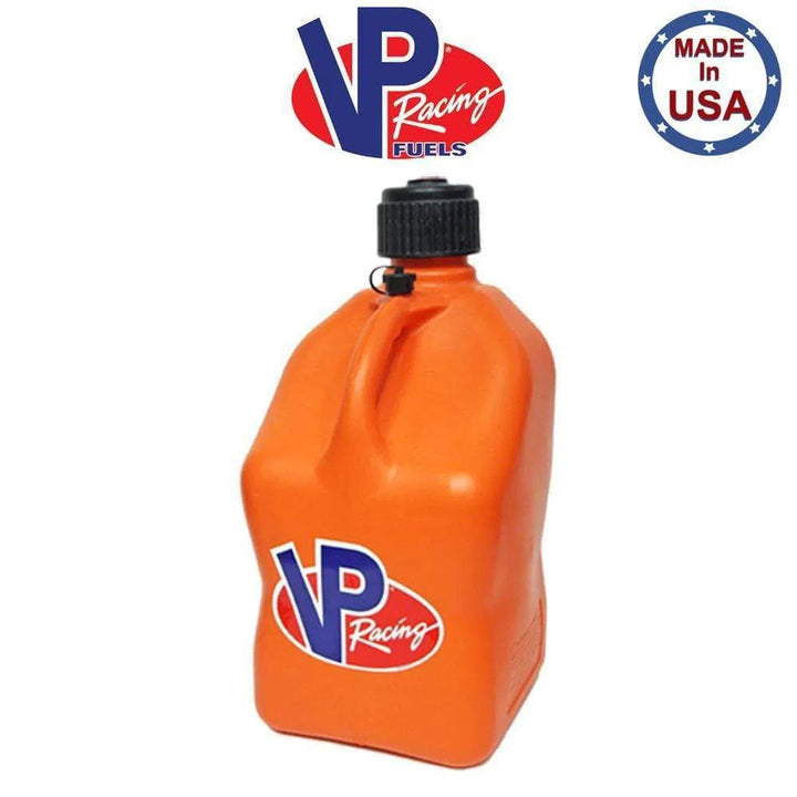 VP Racing Shop, Tools & Trailers Orange / 1 / 0 VP Racing Fuel Jugs Square 5 Gallon (Specify #, Color & Hose) Gas Can