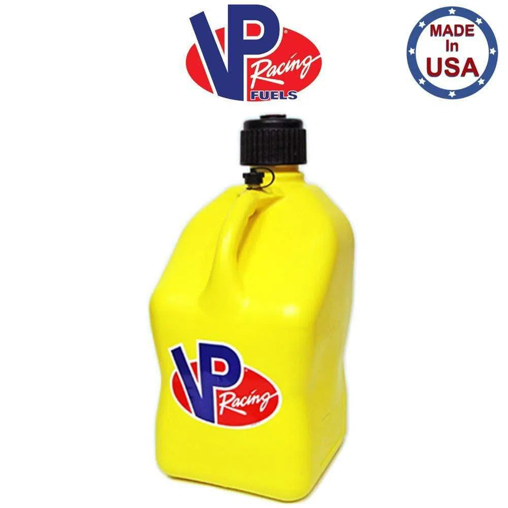 VP Racing Shop, Tools & Trailers Yellow / 1 / 0 VP Racing Fuel Jugs Square 5 Gallon (Specify #, Color & Hose) Gas Can