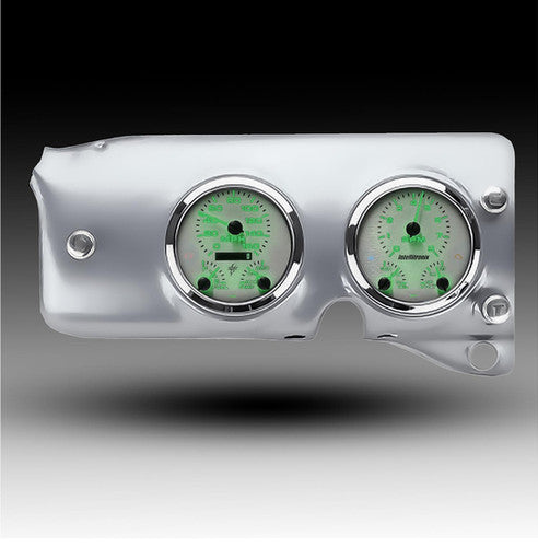 Intellitronix LED Analog Gauge Cluster Set Replacement With White Faceplate For 1947-1953 Chevrolet Fleetmaster Truck