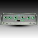 Conjunto de instrumentos analógicos LED Intellitronix de repuesto con placa frontal blanca y unidad de envío de velocímetro GPS para camioneta Chevrolet Corvair 1964-1966