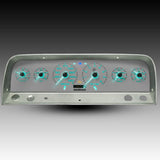 Intellitronix LED Analog Gauge Cluster Set Replacement With White Faceplate For 1964-1966 Chevrolet Corvair Truck
