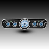 Conjunto de instrumentos analógicos LED Intellitronix de repuesto con placa frontal blanca y unidad de envío de velocímetro GPS para Ford Mustang 1965-1966
