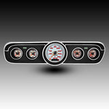 Intellitronix LED Analog Gauge Cluster Set Replacement With White Faceplate For 1965-1966 Ford Mustang