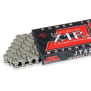 JT Sprockets X1R Heavy Duty X-Ring Black Steel Rivet Link Chain 530-112