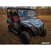 SuperATV Yamaha Wolverine X4 850 2018-2020 Scratch-Resistant Flip Windshield FWS-Y-WV-X4-70