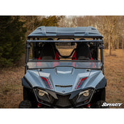 SuperATV Yamaha Wolverine X4 850 2018-2020 Scratch-Resistant Flip Windshield FWS-Y-WV-X4-70