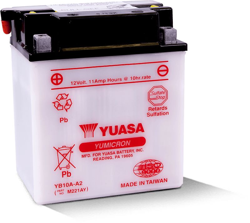 Yuasa Conventional YB10AA2 12 Volt Battery YUAM221AY