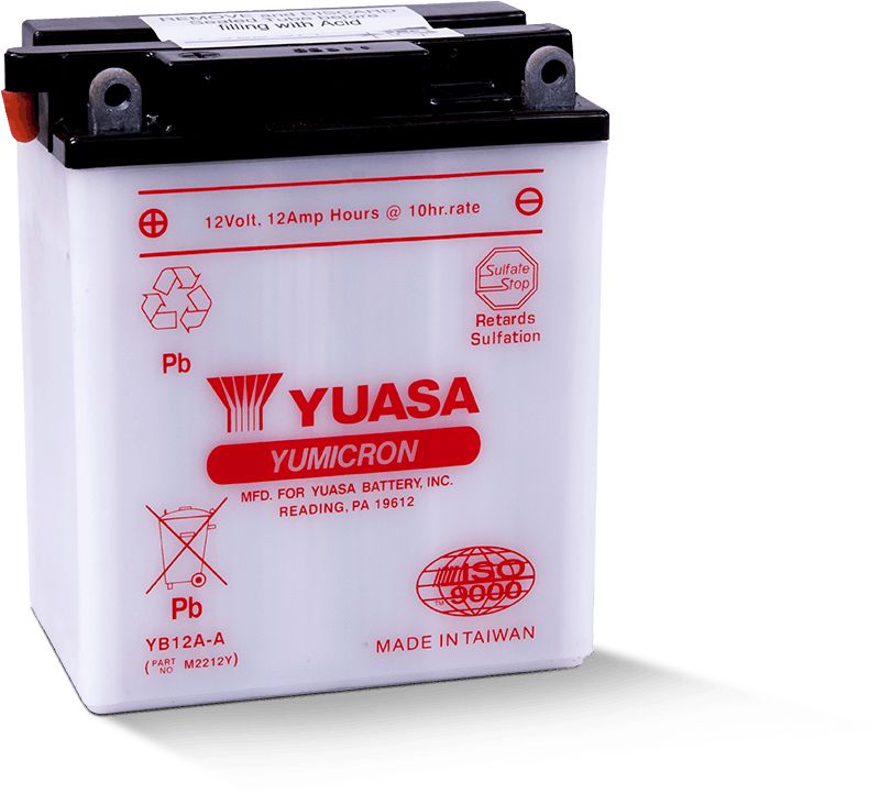 Yuasa Conventional YB12AA 12 Volt Battery YUAM2212Y