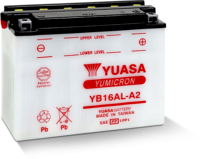 Yuasa Conventional YB16ALA2 12 Volt Battery YUAM22162