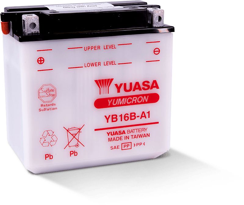 Yuasa Conventional YB16BA1 12 Volt Battery YUAM22161