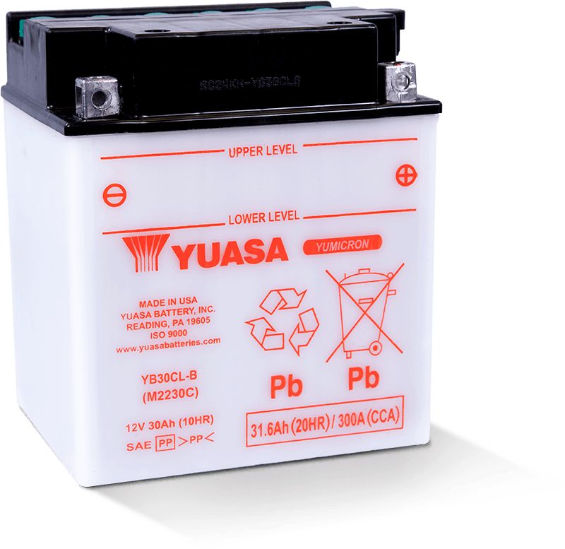 Yuasa Conventional YB30CLB 12 Volt Battery YUAM2230C