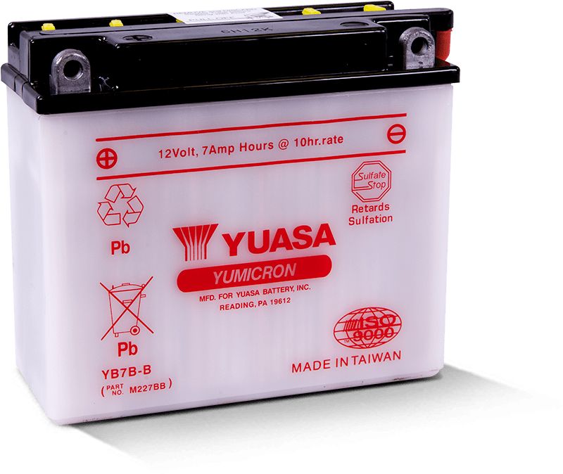 Yuasa Conventional YB7BB 12 Volt Battery YUAM227BB