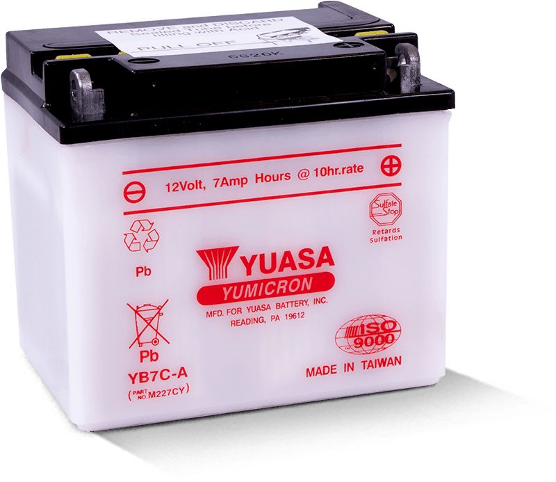 Yuasa Conventional YB7CA 12 Volt Battery YUAM227CY