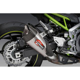 Escape Yoshimura AT2 de acero inoxidable con tapa de fibra de carbono para Kawasaki Z900 2017-2022