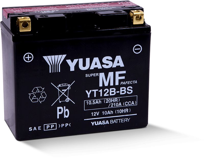 Yuasa Maintenance Free YT12BBS 12 Volt Battery YUAM6212B