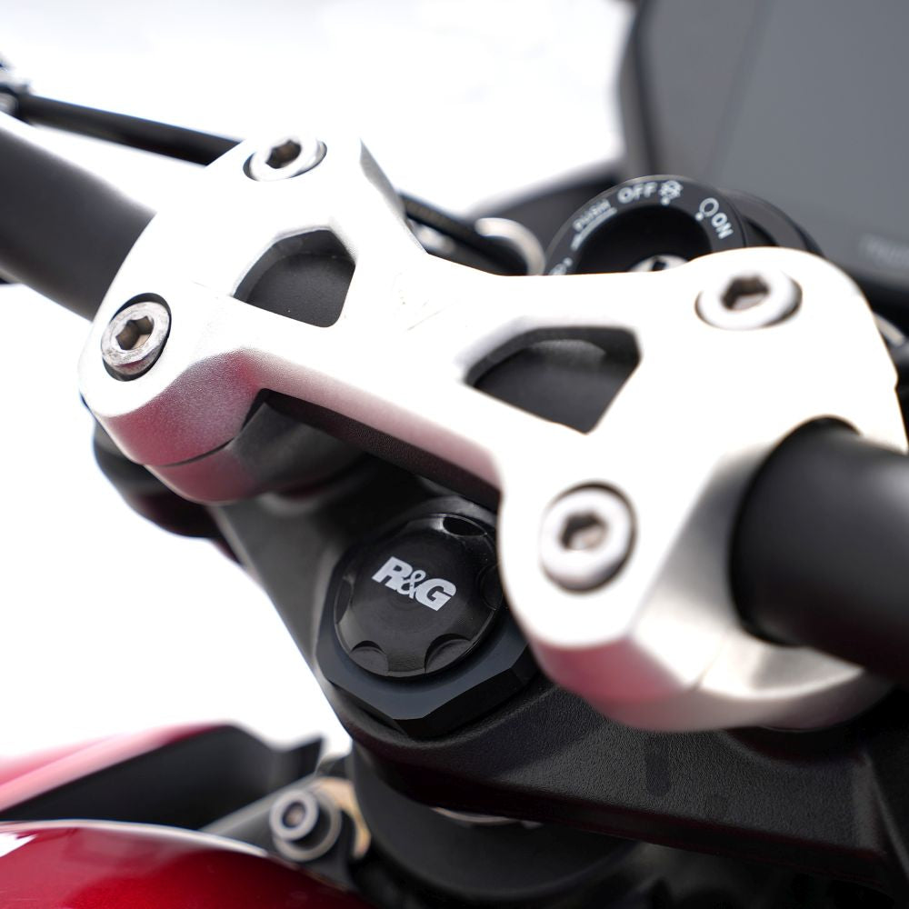 R&G Racing Black Top Yoke Cap For 2015-2020 Kawasaki Ninja H2 ZX1000