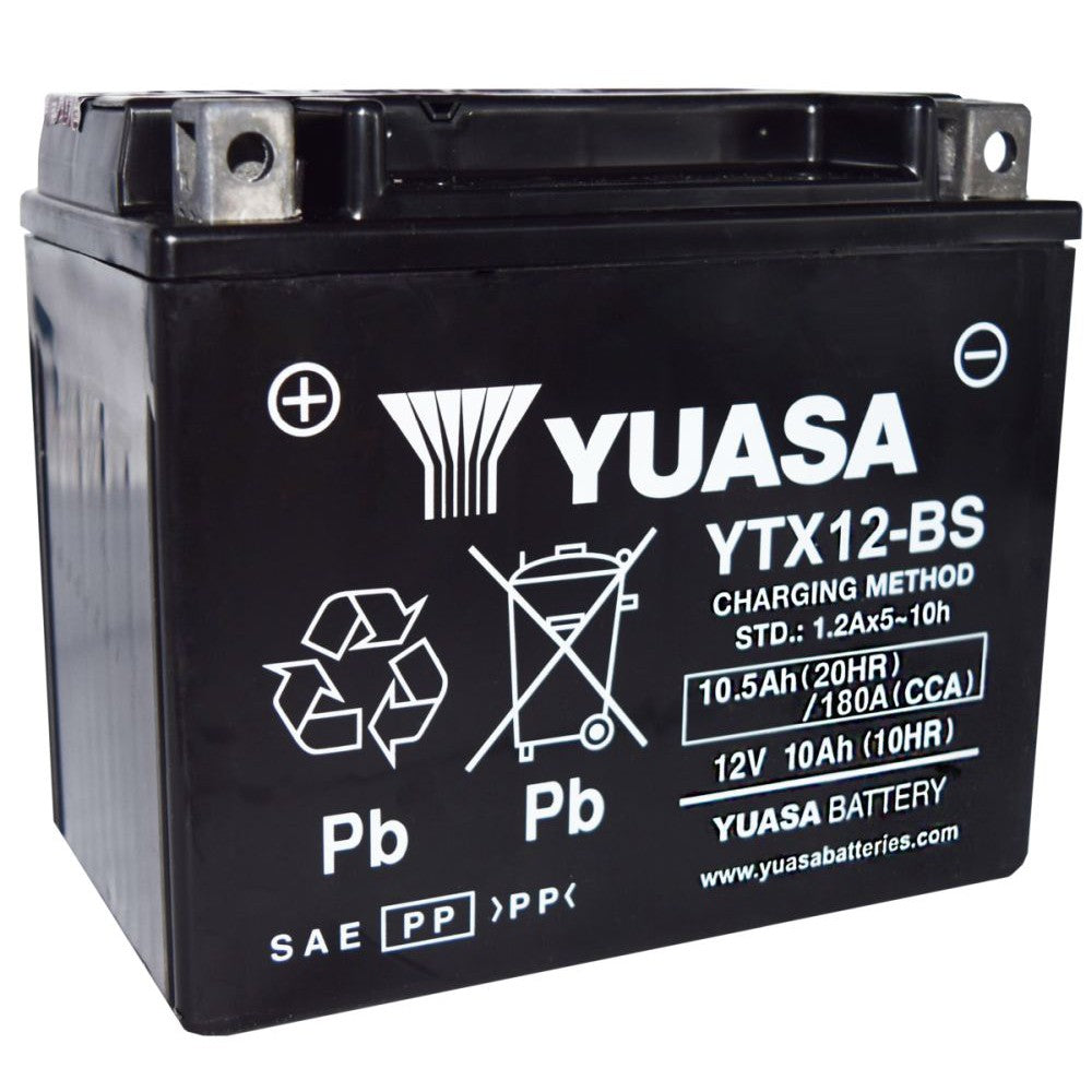 Yuasa Maintenance Free YTX12BS 12 Volt Battery YUAM3RH2S