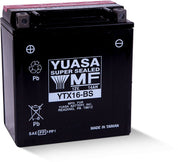 Yuasa Maintenance Free YTX16BS 12 Volt Battery YUAM32X6S