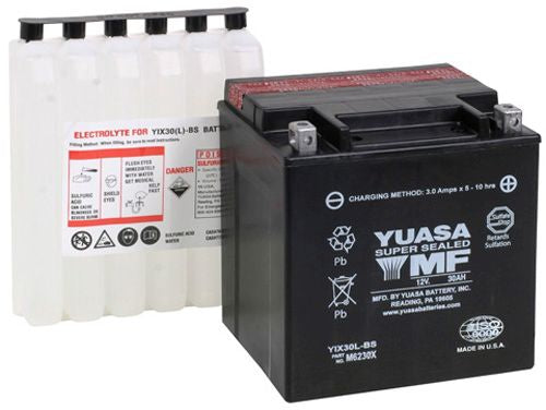 Yuasa Maintenance Free YIX30LBSPW 12 Volt Battery YUAM6230XPW