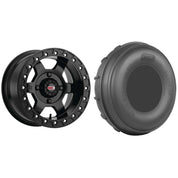 Set of 2 Mounted Wheel and Tire Kit Wheel: 15x10 5+5 4/136 Tire: 32x13-15 4 Ply