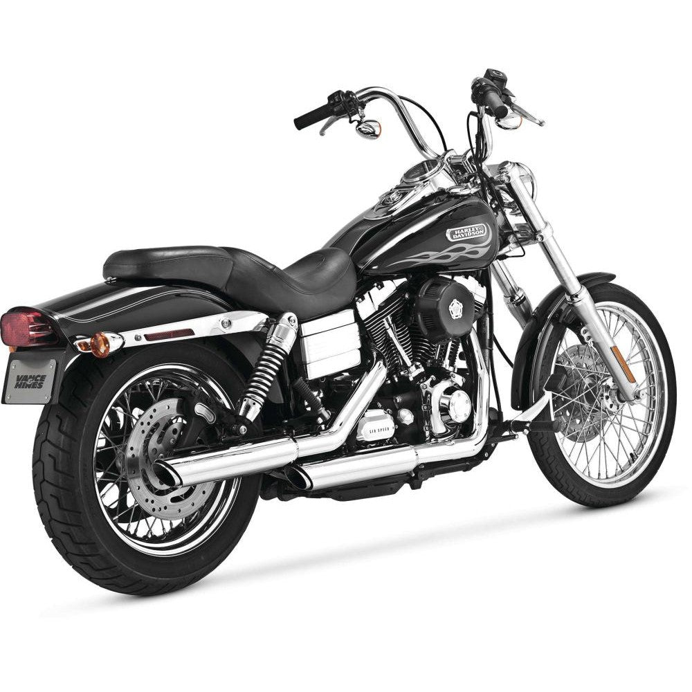 Vance And Hines Twin Slash Muffler 3in Slip On Exhaust Chrome With Fuelpak FP3