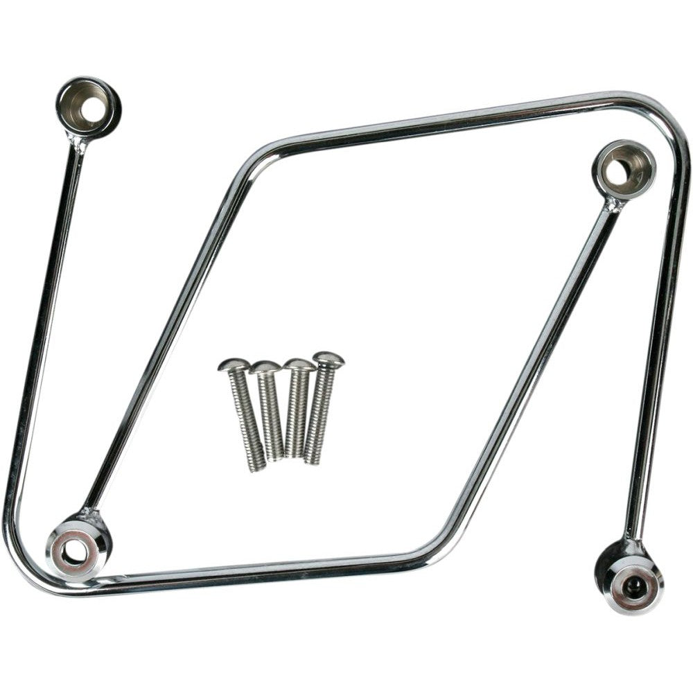 Cobra Saddlebag Supports Chrome - 02-6265