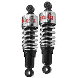 Amortiguadores Burly Brand Slammer de 10,5" cromados - B28-1202