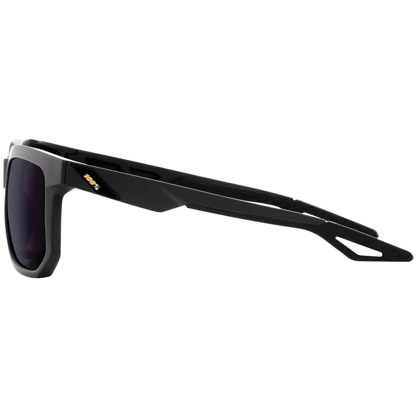 100% Centric Sunglasses Soft Tact Midnight Mauve with Purple Lens - 61027-053-78