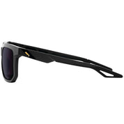 100% Centric Sunglasses Soft Tact Midnight Mauve with Purple Lens - 61027-053-78