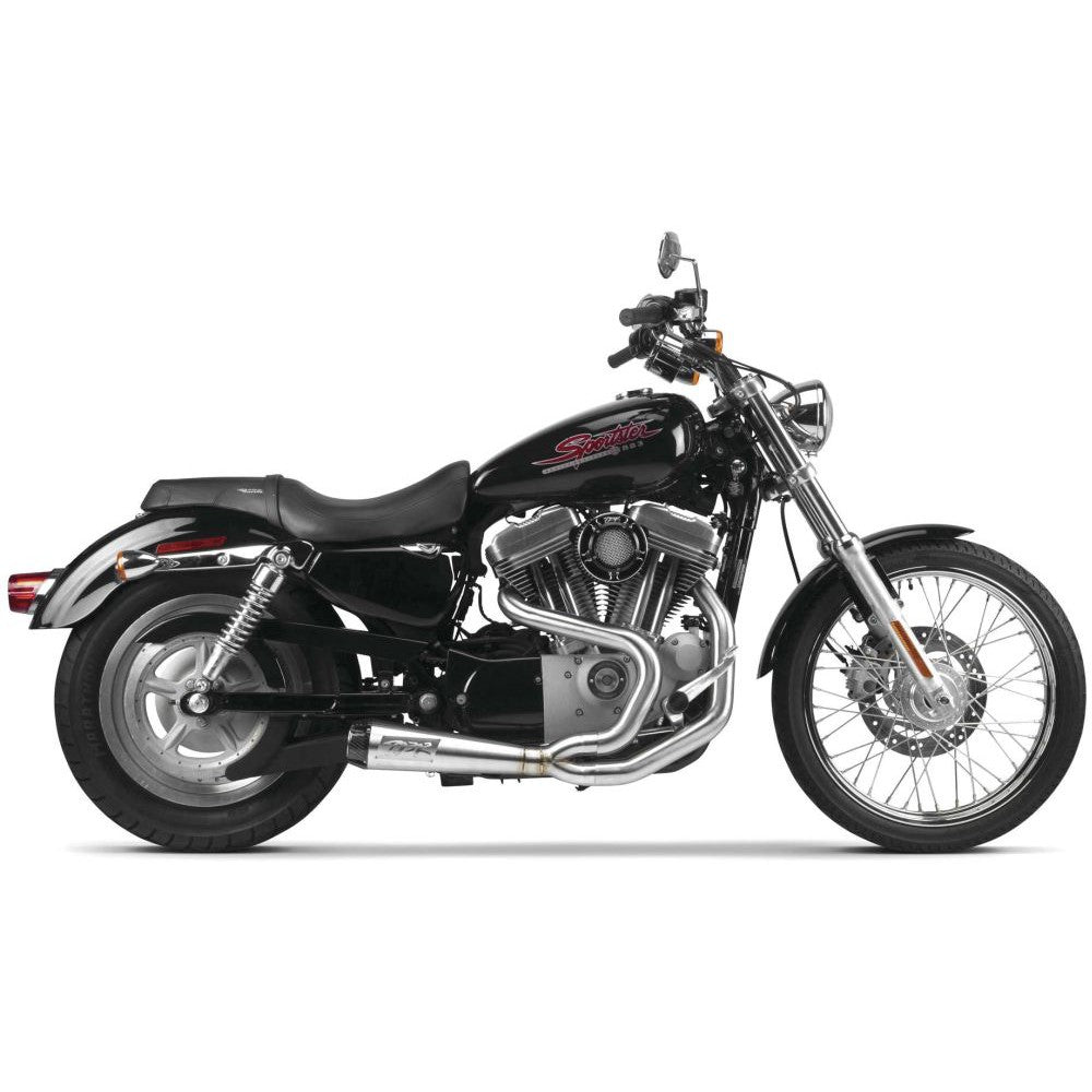 Two Brothers Racing 2-Into-1 Comp-S Exhaust Stainless Steel with Carbon Fiber Tip