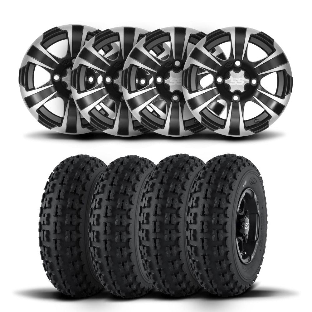 ITP SS312 12" Wheels And Holeshot ATR Tires [25x10-12]