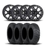 ITP Tsunami 15" Matte Black Wheels And Terra Claw Tires [30x10R-15]