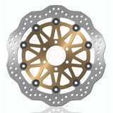 Rotor de freno BikeMaster para Honda CB900F 919 2003 Contour delantero plateado